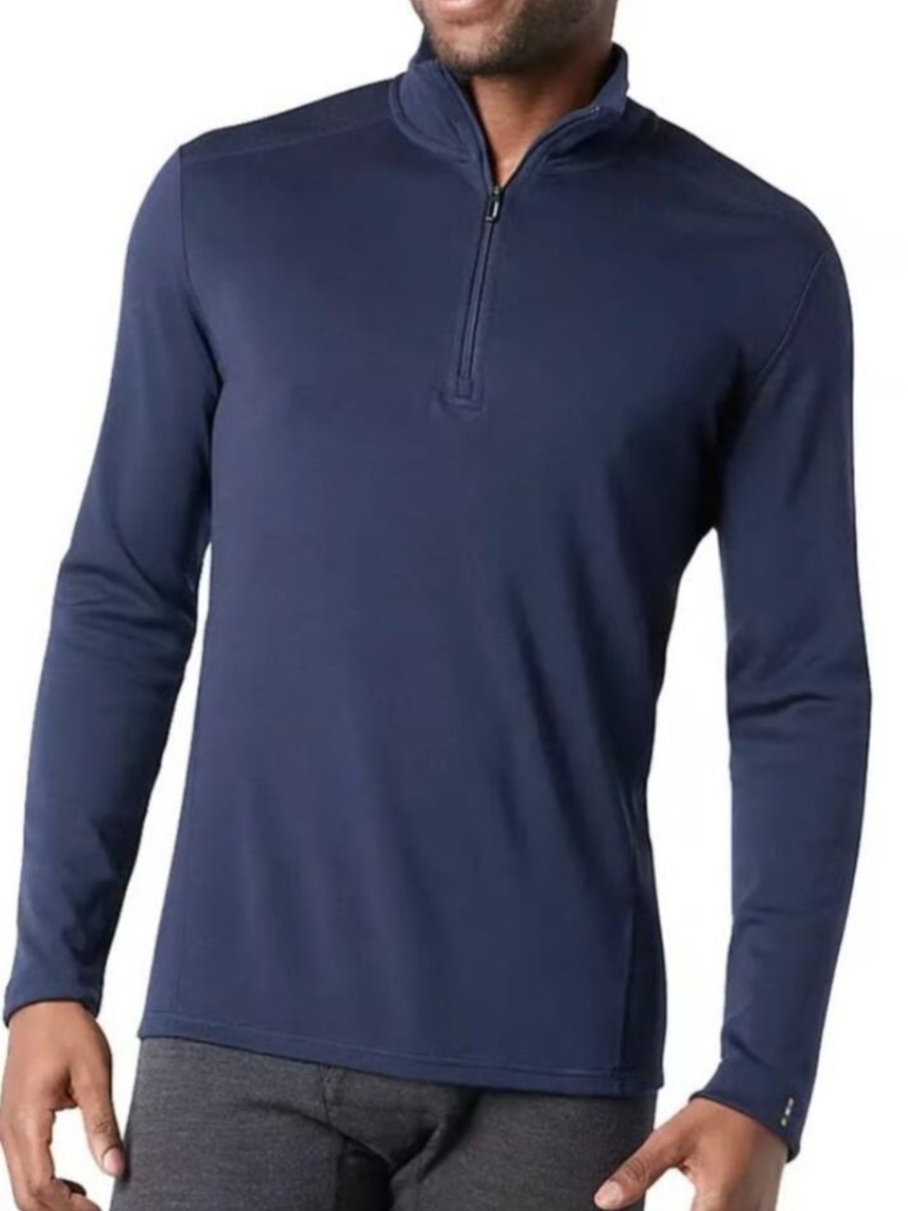 Smart Wool Men's Intraknit Thermal Max Merino wool Base Layer 1/4 Zip Sz Medium